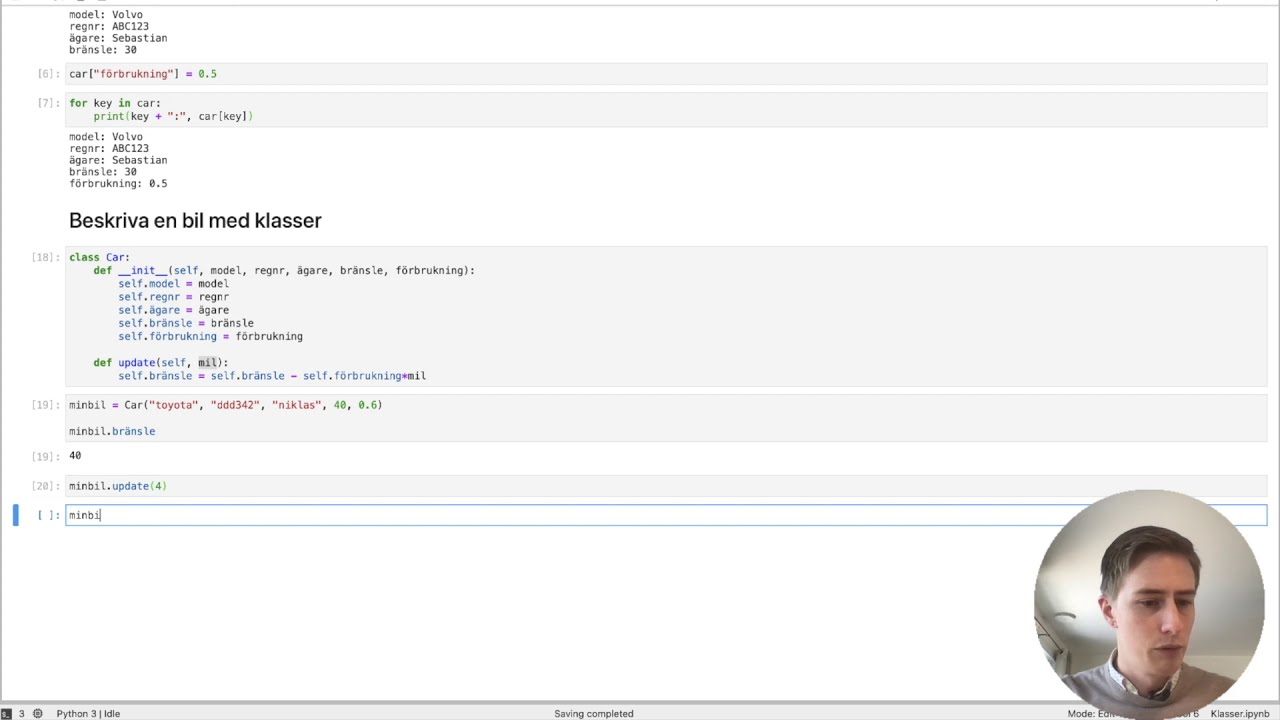 Introduktion till klasser i Python