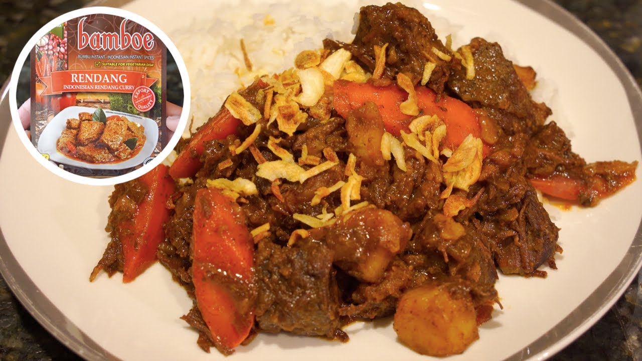 🥥 Bamboe Indonesian Rendang 🥩 Best Beef Stew Ever? [ASMR]