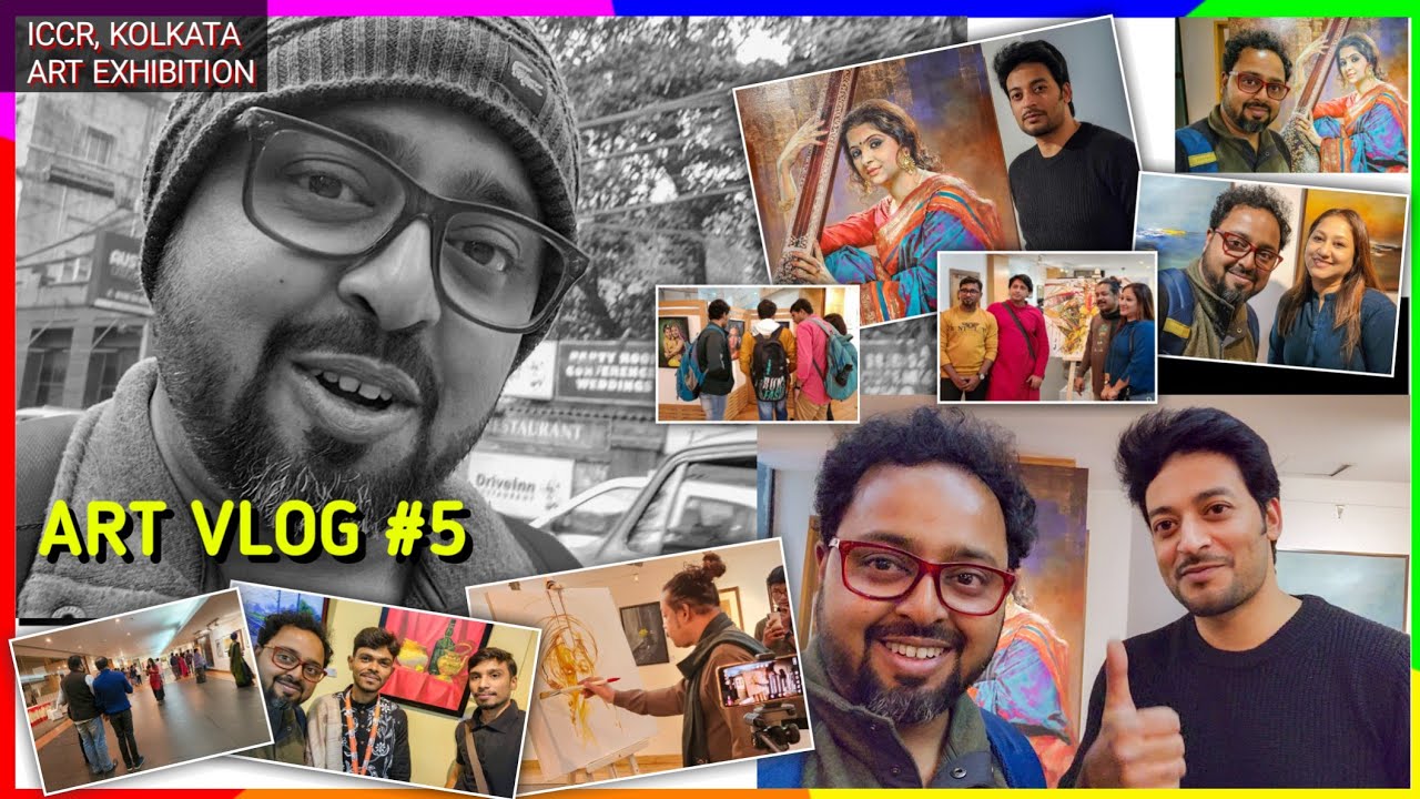 Art Vlog #5 Art Exhibition, ICCR Kolkata | Indian Council For Cultural Relation @anupamsartview4442