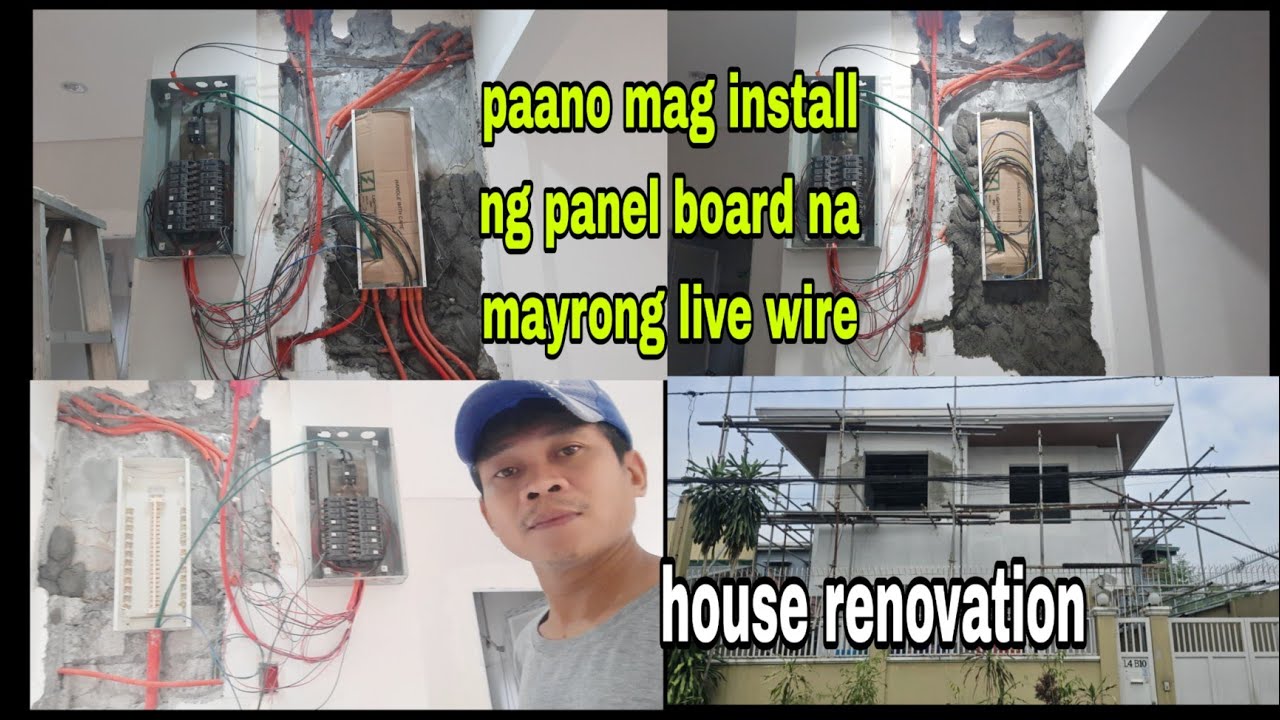 Paano mag rewire ng electrical sa 2 story na bahay? Day 18 panel board installation