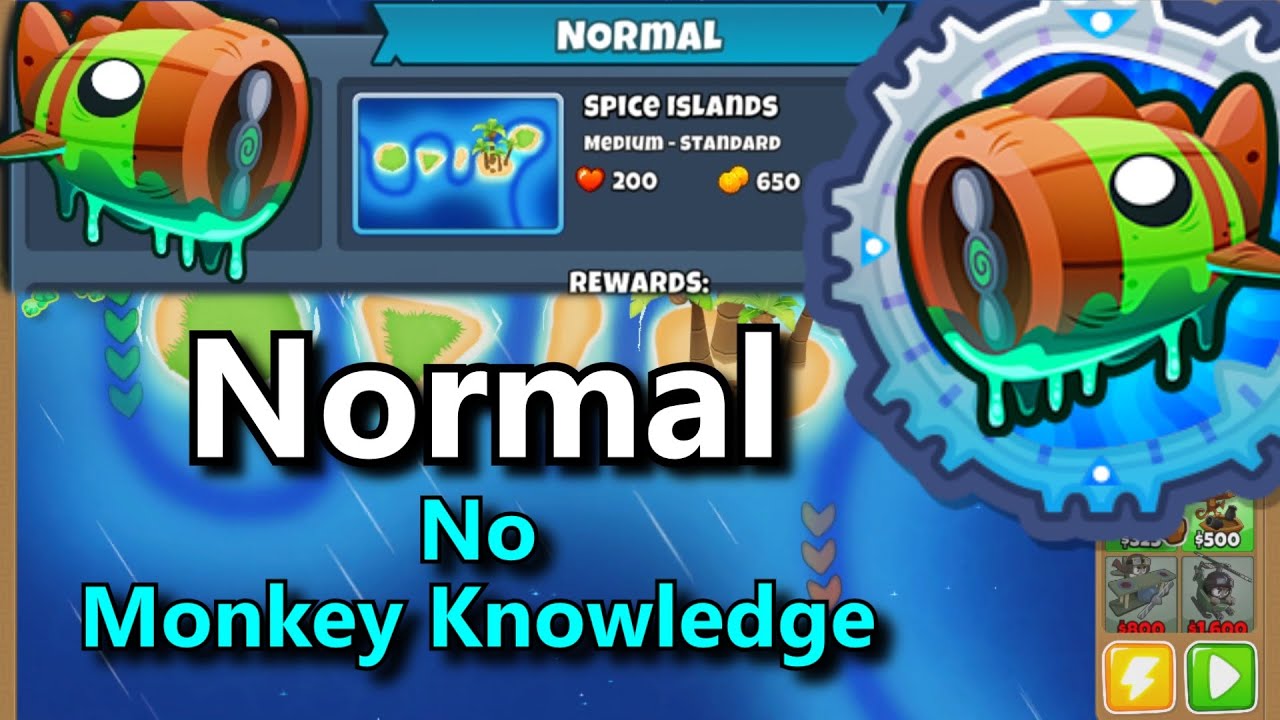 Bloonarius Normal Tutorial  ||  No Monkey Knowledge  || Spice Island  (BTD6)
