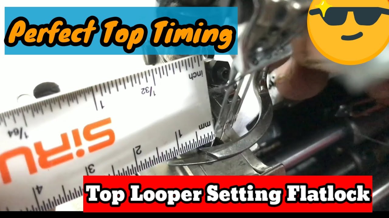How to setting Flat Lock machine TOP LOOPER /Spreader Looper Setting