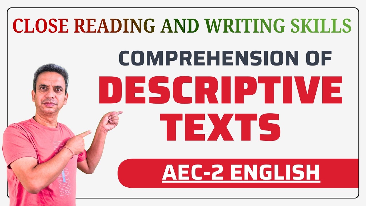 What are Descriptive Texts? Steps for Comprehension #aec2  #reading  #writing #puchdexam