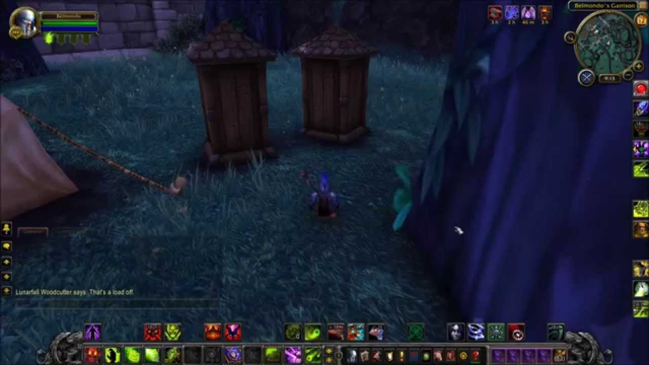 Garrison secret outhouse event - WoW World of Warcraft Warlords of Draenor 6.2