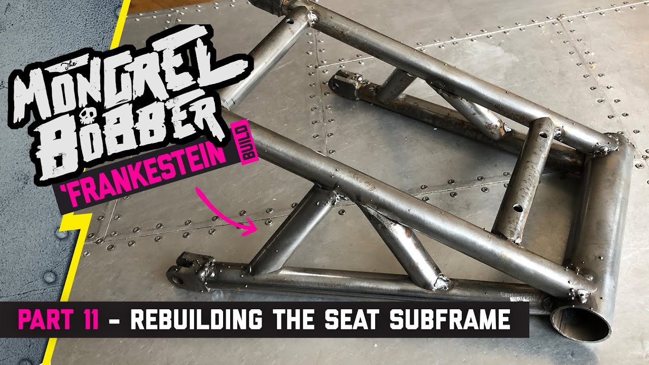 Cb650 / VFR750 Bobber 'MONGREL' Part 11 - Re-fabricating the seat subframe