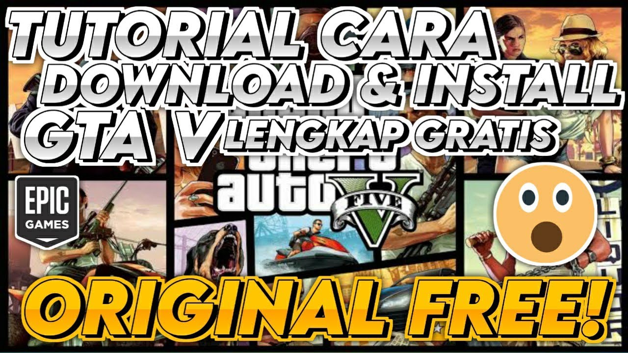 TUTORIAL CARA DOWNLOAD & INSTALL GTA 5 GRATIS DI PC/HP! ORIGINAL LENGKAP! 100% FREE!