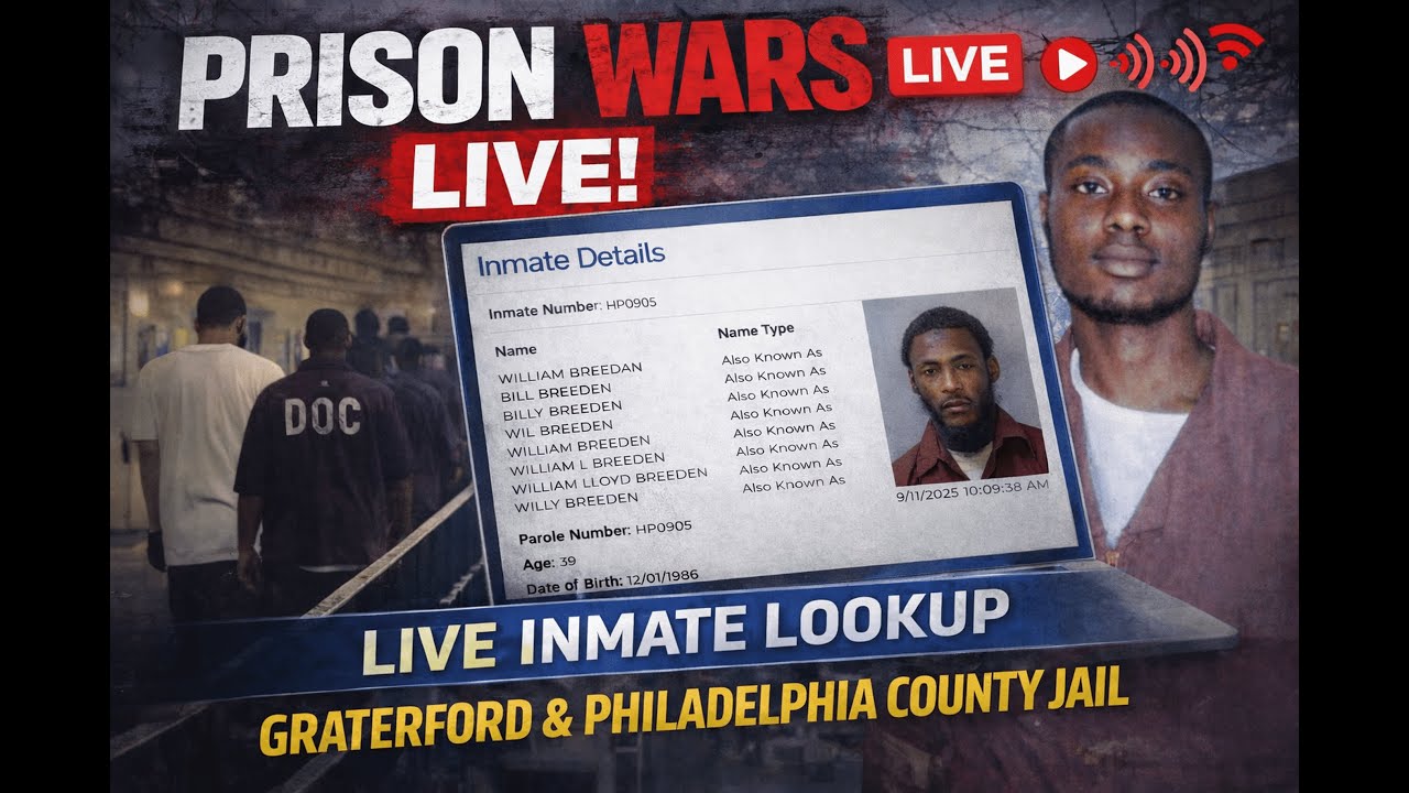 Prison Wars Live | INMATE LOOKUP | GRATERFORD | YBC/CCK Indictment 