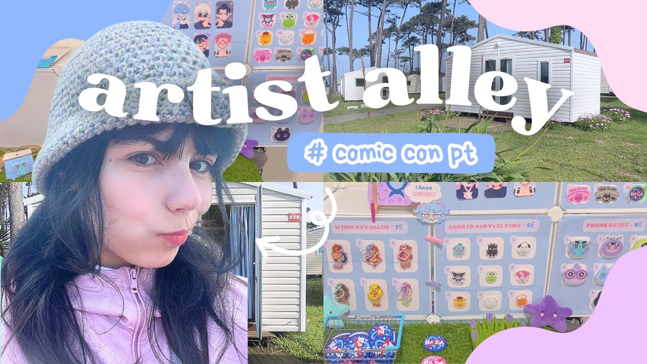 Comic Con Portugal ARTIST ALLEY Vlog 🌟: Vending at a giant con; lots of prepping & more
