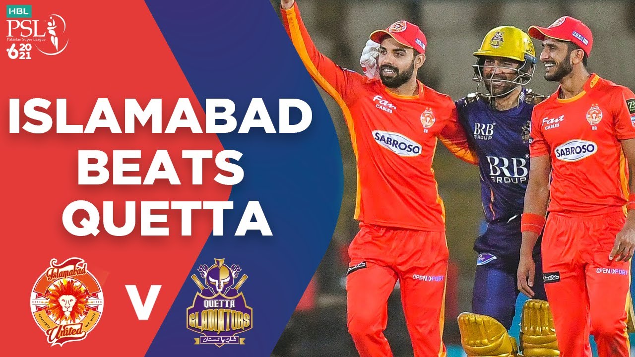 PSL 2021 | Islamabad Beats Quetta | Islamabad United vs Quetta Gladiators | Match 12 | MG2T