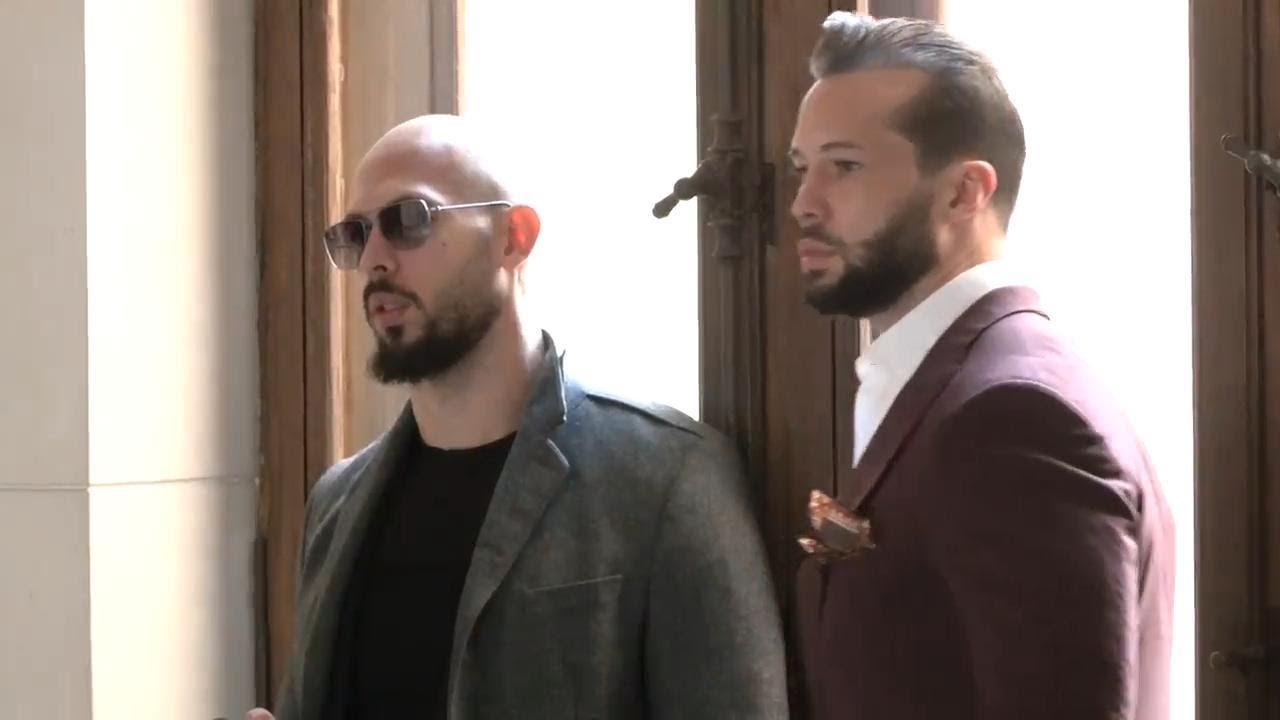 Andrew Tate and brother Tristan appear at appeals court in Romania