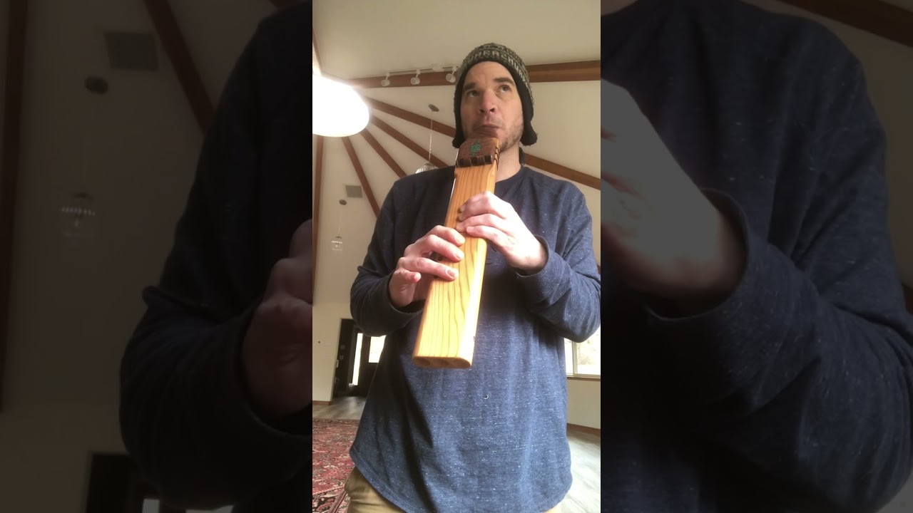 Red Cedar triple flute f# 440hz