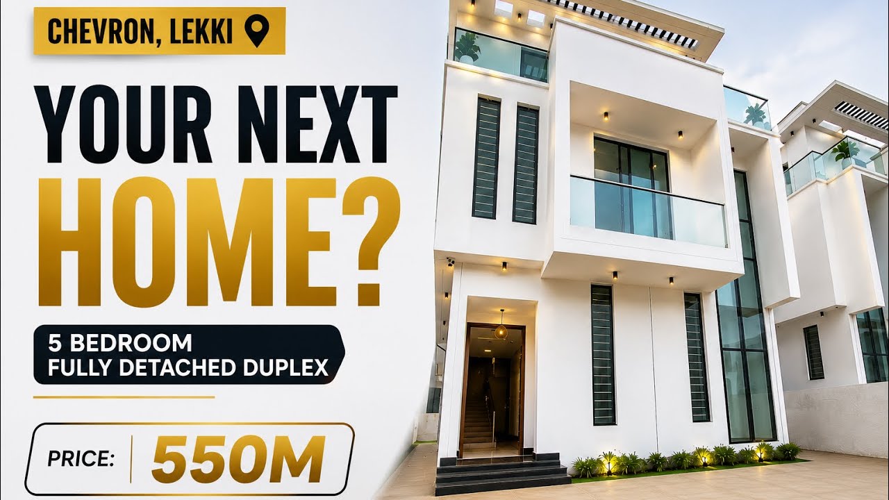 ₦550M Luxury 5 Bedroom Fully Detached Duplex in Chevron Lekki&hellip; Wait Until You See the Master Suite