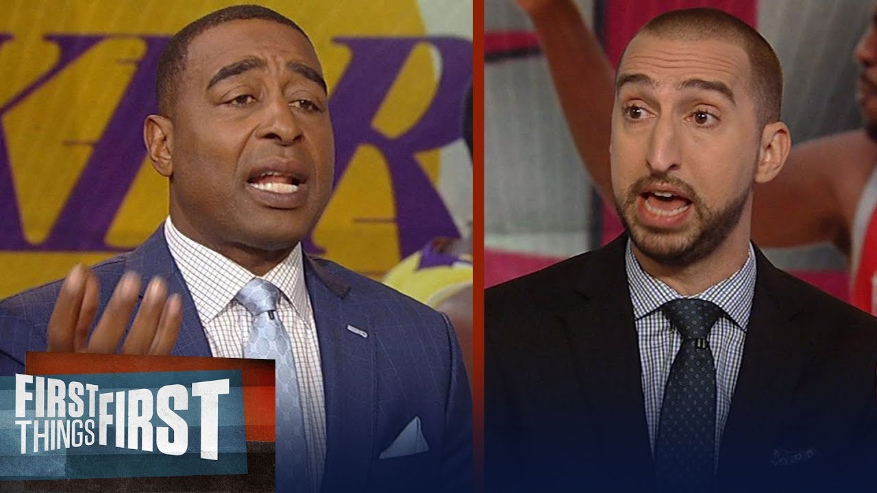 Nick Wright and Cris Carter react to Rockets vs. Lakers brawl | NBA | FIRST THINGS FIRST