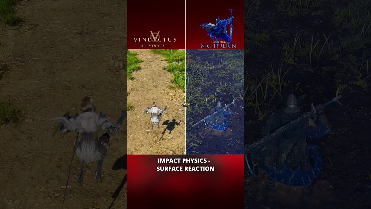 Vindictus Defying Fate vs Elden Ring Nightreign | Impact physics surface reaction
