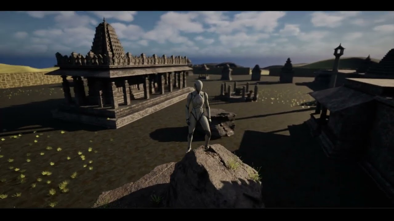 Temple Modular Assets (Kadamba Style) MegaPack - FAB