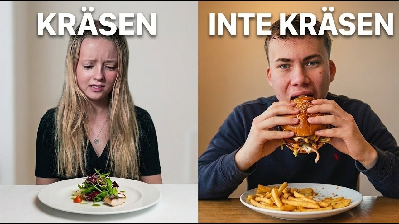 kräsen vs matälskare byter mat i 24 timmar