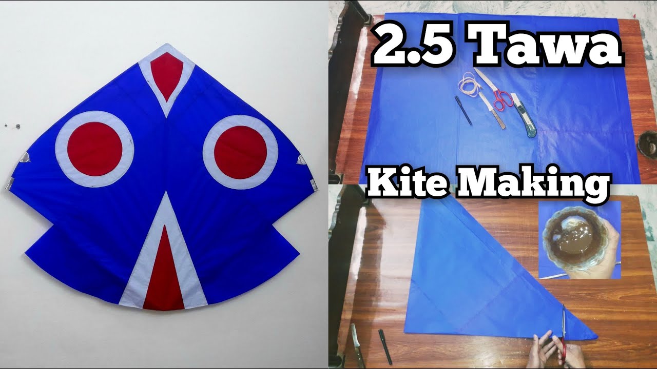 2.5 Tawa Kite Making By SM Kites. How To Make 2.5 Tawa Kite With Full Detail.
