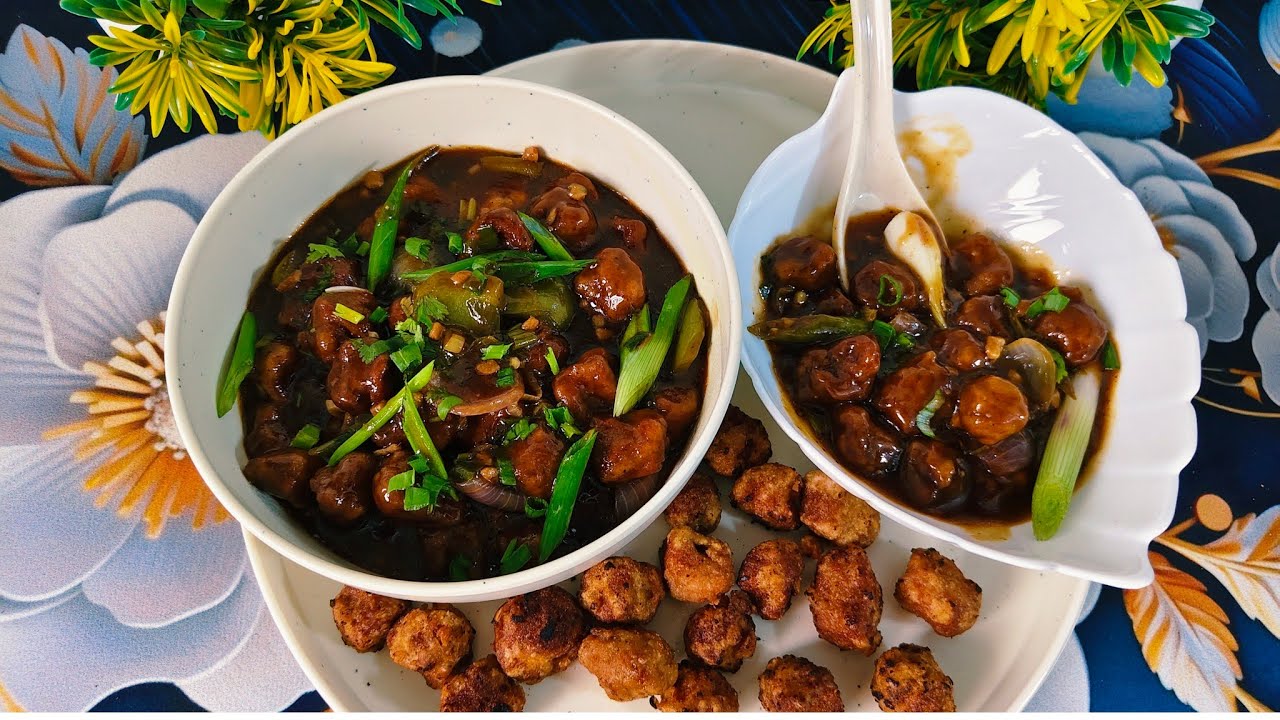 Healthy and Tasty Soybean Manchurian l Easy Soya Manchurian Recipe 