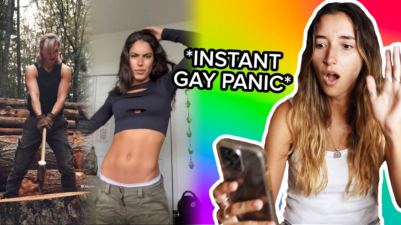 Reacting to ACTUALLY GOOD Lesbian Thirst Traps on Tik Tok 🏳️‍🌈