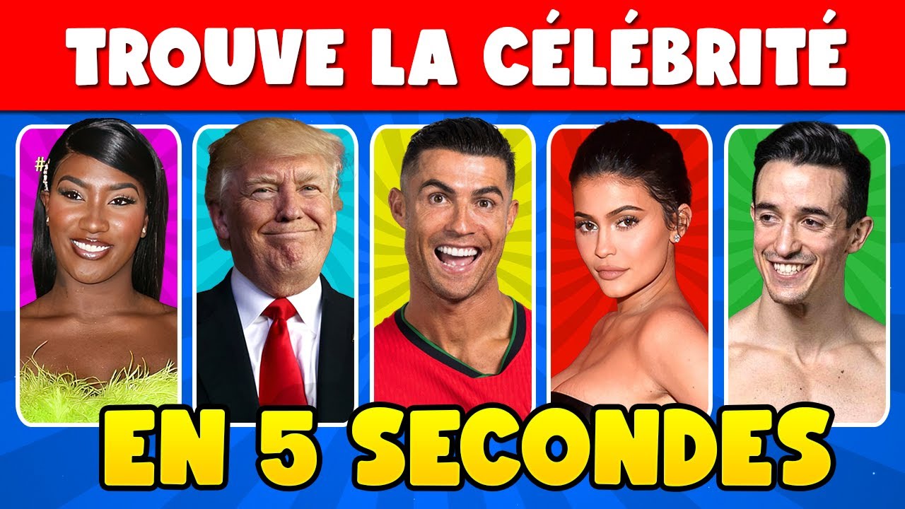 TROUVE la CÉLÉBRITÉ en 5 secondes ! 🤔 Les 100 personnalités les plus connus en 2024 🏆✅