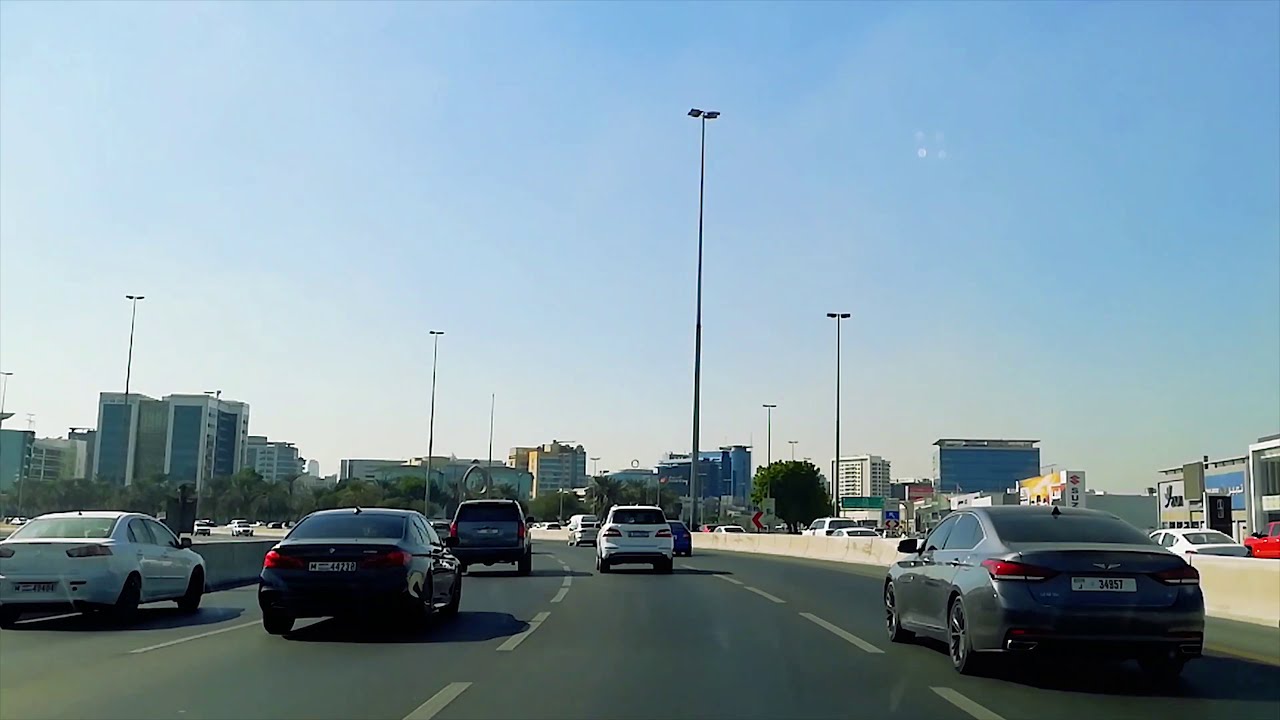 Sharjah to Wafi Mall, Dubai - Road Trip - Driving in UAE
