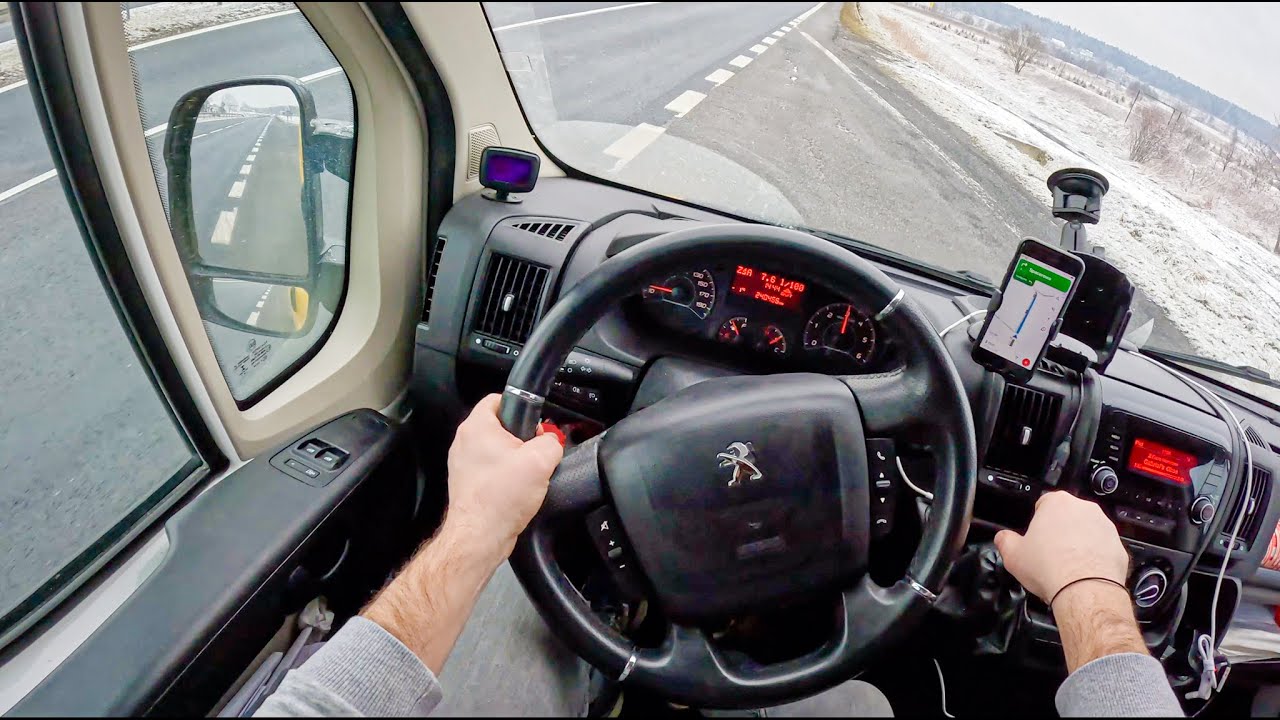 2017 Peugeot Boxer III [2.2 HDi 130HP] |0-100| POV Test Drive #1588 Joe Black