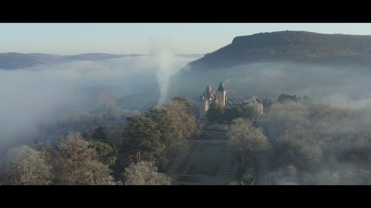 Ch&acirc;teau des Milandes - Hiver 2021 | drone of visuals