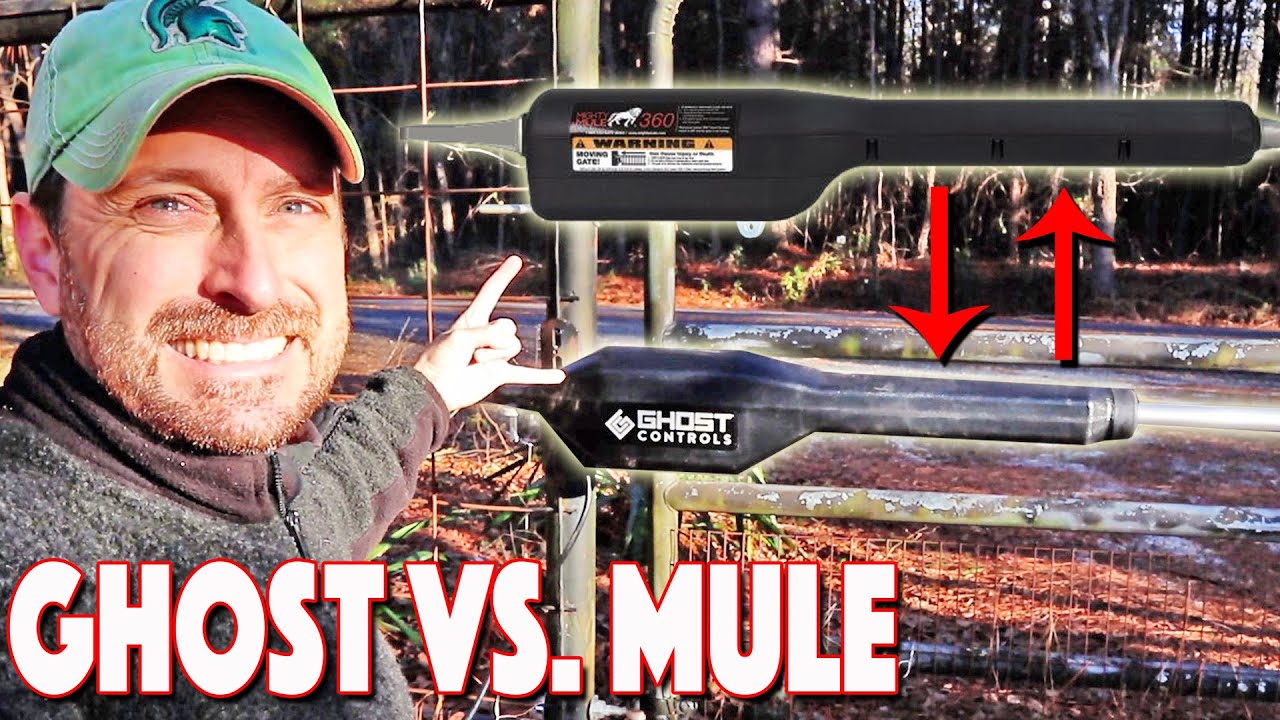 Ghost Controls Gate Opener против Mighty Mule (установка TSS1)