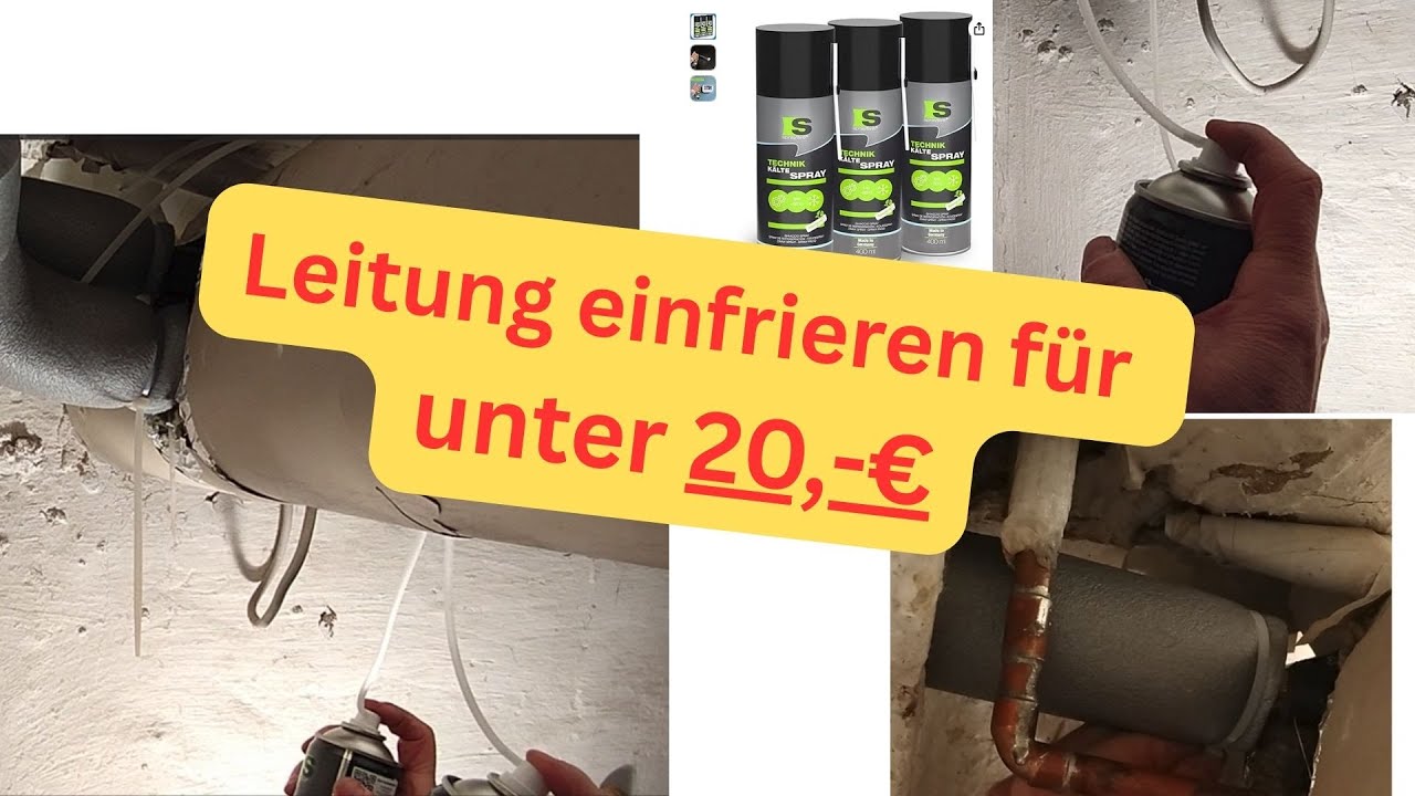 GANZ BILLIG selbst machen: Heizkörperventil tauschen, Leitung unter Druck einfrieren --- keine 20,-€