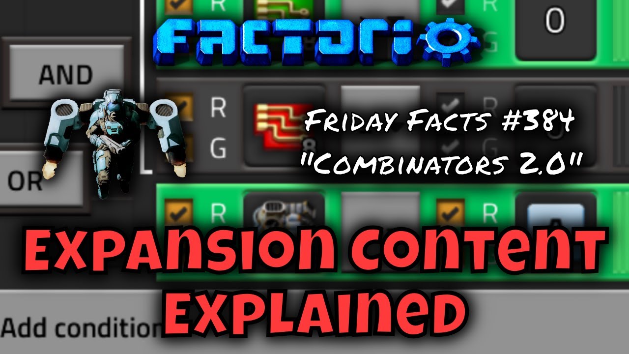 Factorio Space Age - Friday Facts #384 - Combinators 2.0, Explained