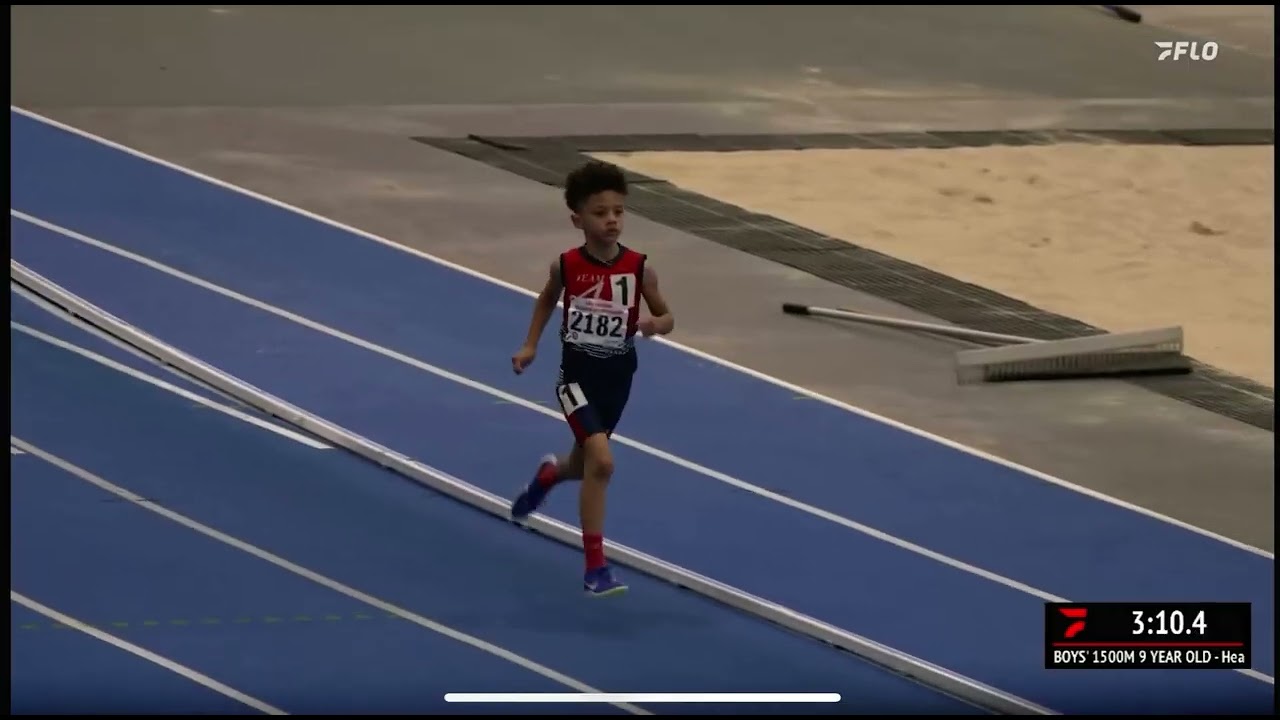 Jett Hendricks Wins 2024 9U 1500m To Become A National Champion! AAU Indoor National Championship!