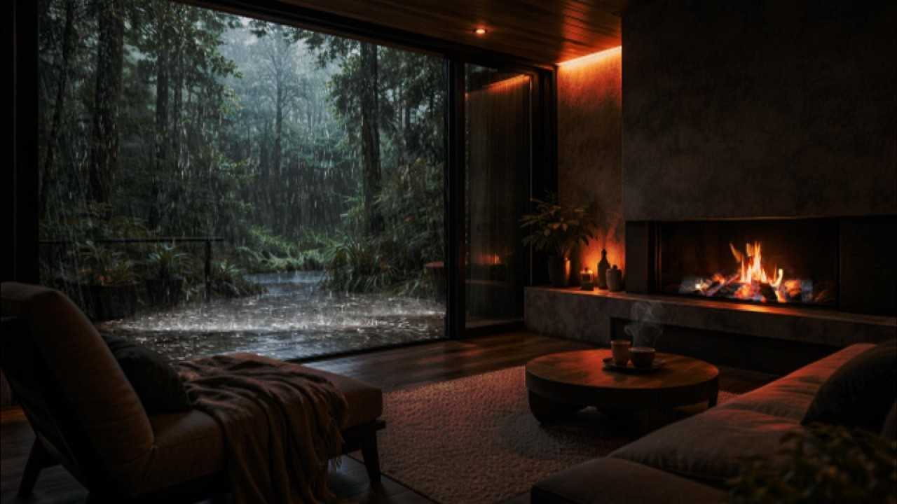 Gentle Night Rain in the Deep Forest 🌲For Relax & Deep Sleep
