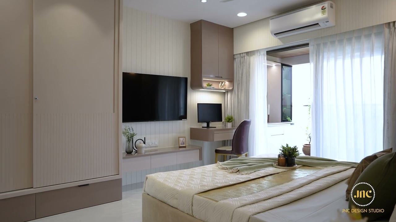 3BHK Full Interior at Viman Nagar, Pune l JNC Design Studio l Best Interior Design l Full Video 6