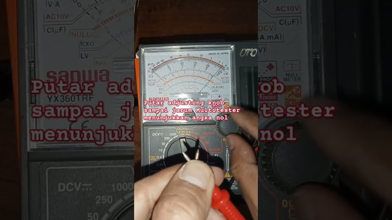 Cara Kalibrasi Multitester Analog (Ohm) #shortvideo #otomotif #multitester