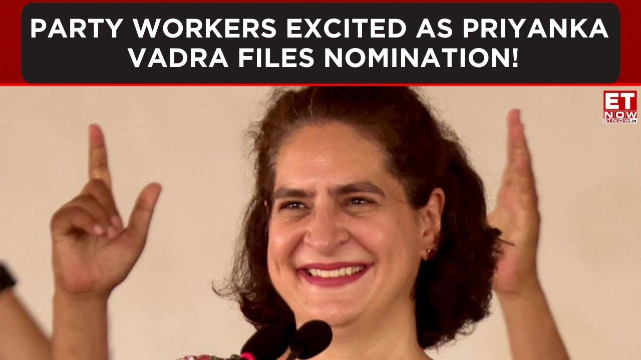 Priyanka Vadra to File Nomination for Wayanad Bypoll; Party Workers Express Enthusiasm | Top News