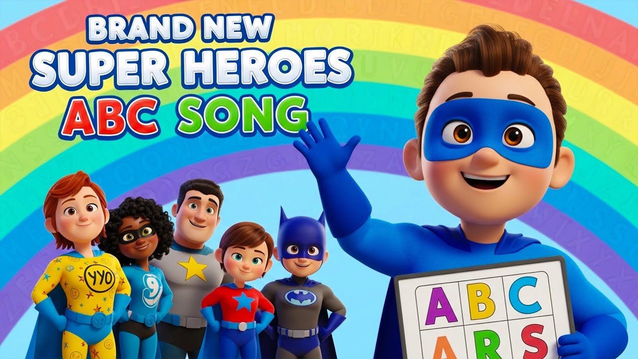 New Superhero ABC Song 2026 | Learn A to Z with Brand New Heroes | Fun Alphabet Song for Kids