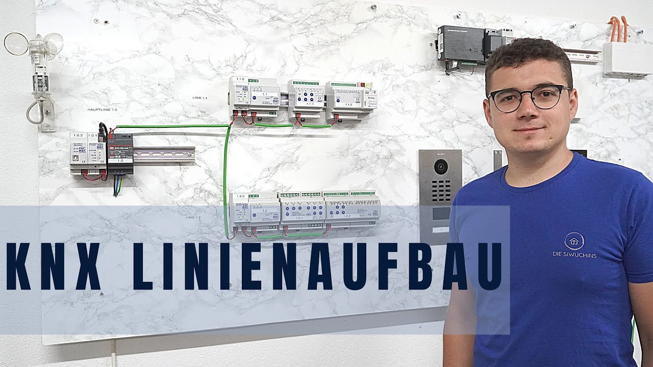 KNX Linienaufbau| Linienkoppler| KNX für Anfänger Folge 3| MDT Glastaster| Smarthome