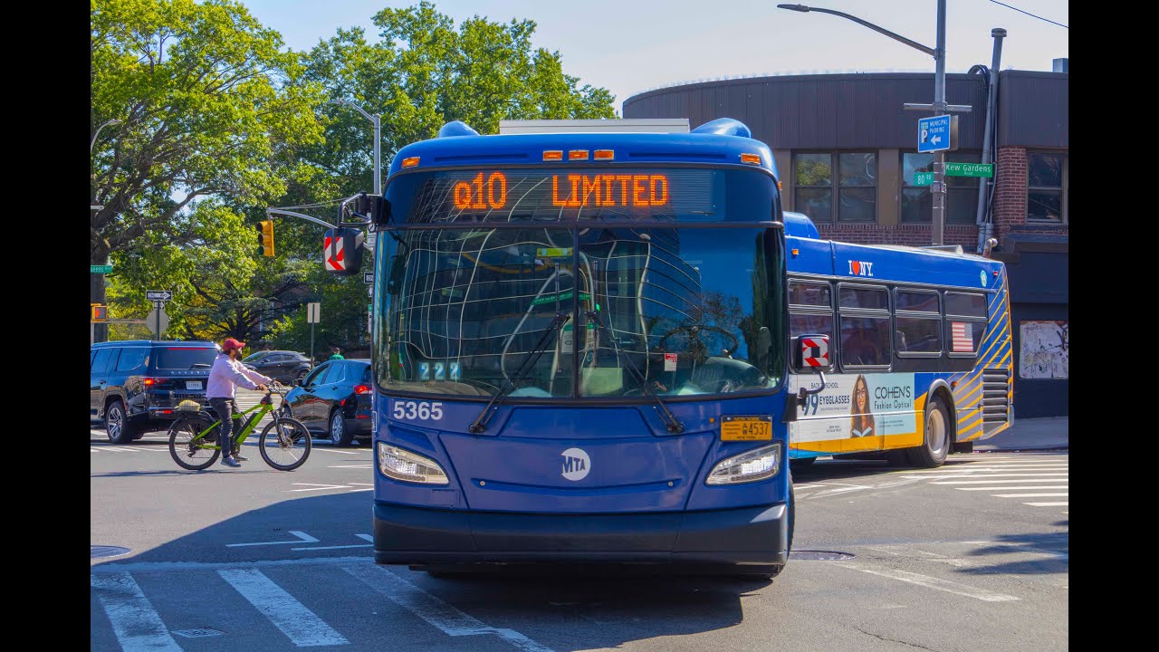 MTA Bus: Q10 and Q37 action at Kew Gardens Rd/80 St (Pre-QBR)