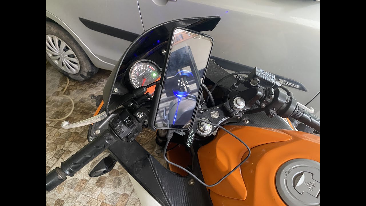 How to Install Mobile Holder in Honda CBR