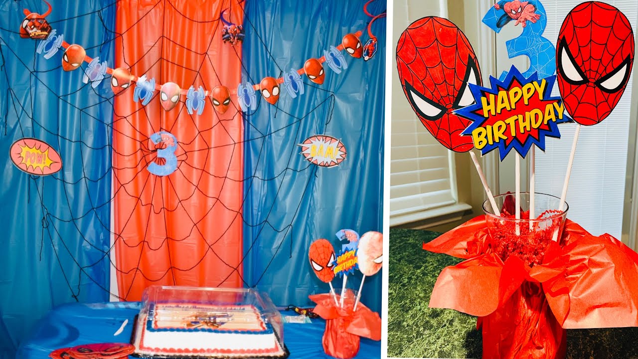 Spiderman Theme Decoration Part - 4 | Easy And Low Budget Decoration For Boys |How To Make Spiderweb