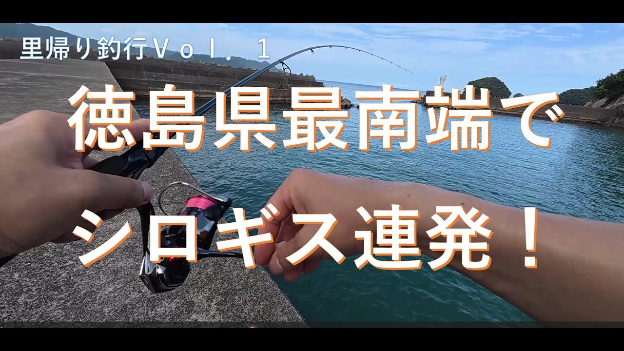 【里帰り釣行Vol.1】徳島県最南端でちょい投げでシロギス狙い#ちょい投げ#シロギス#キス釣り#投げ釣り#徳島県#四国