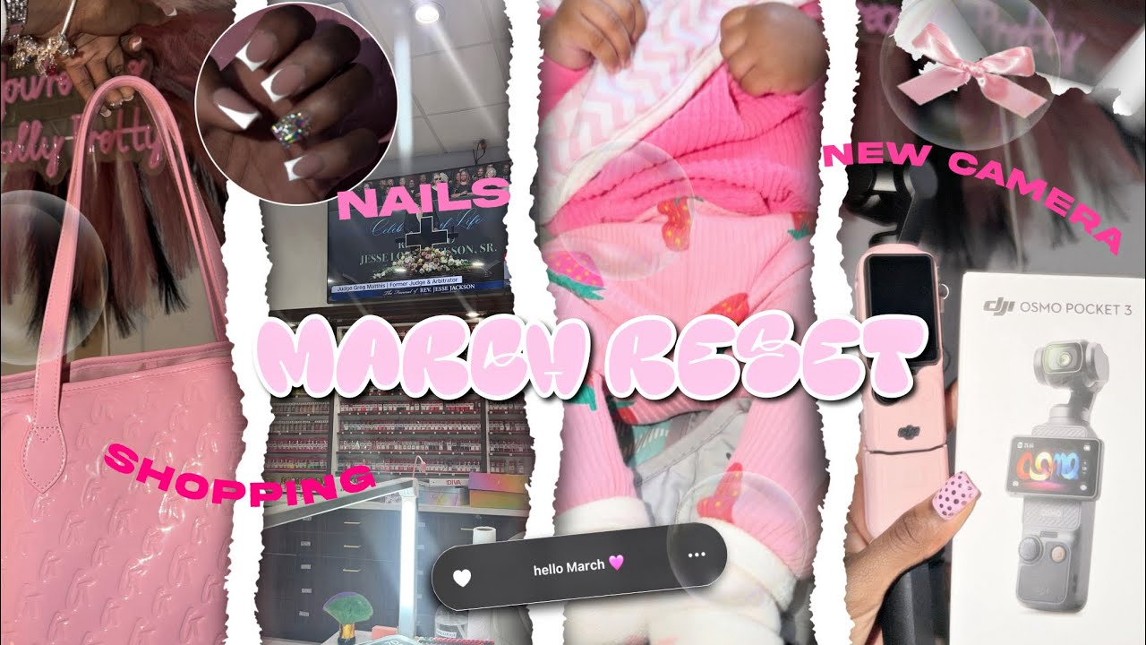 MARCH RESET VLOG | finally got the DJI again, shopping, new nails + more 💕