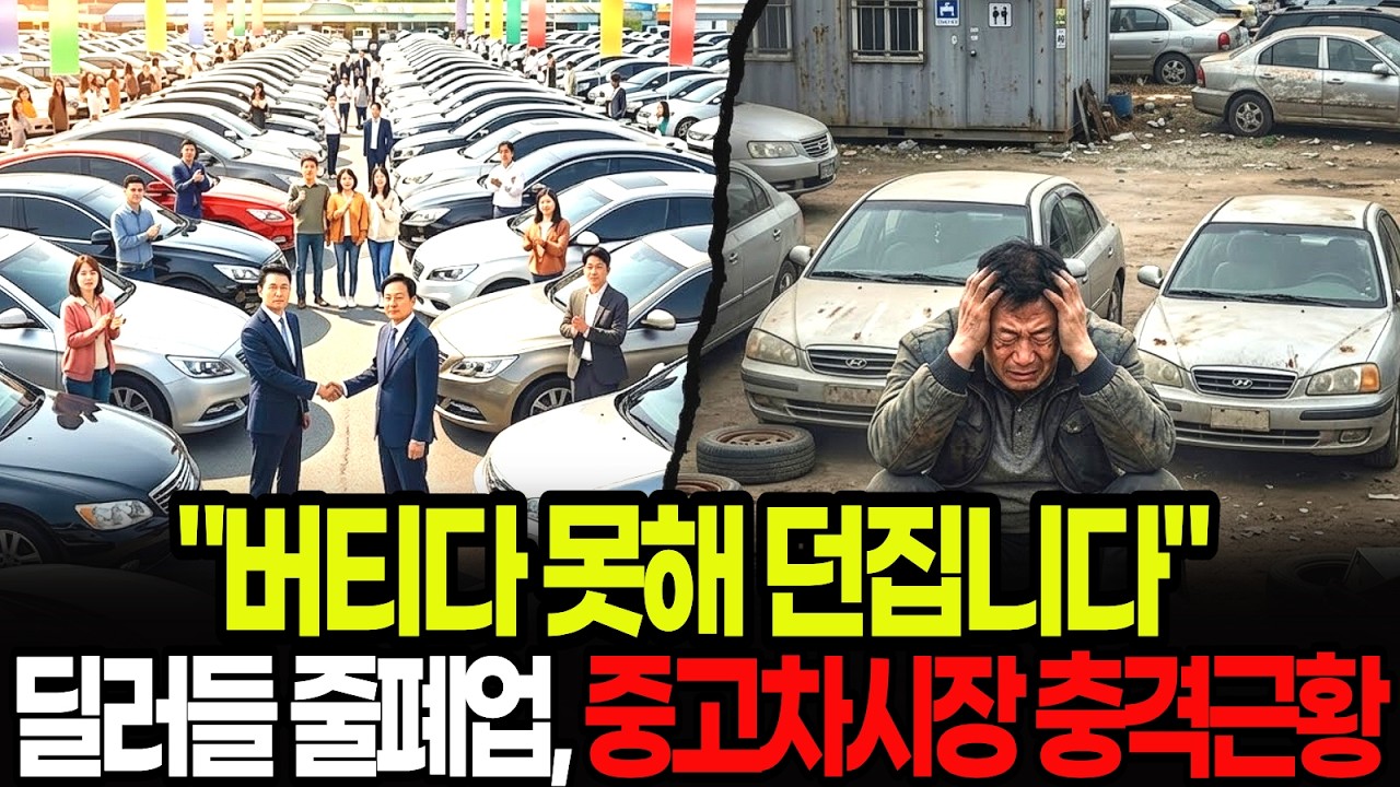 2026년 1월, 역대급 '자동차 무덤' 발생. "딜러들도 손절매, 이런 지옥은 처음!