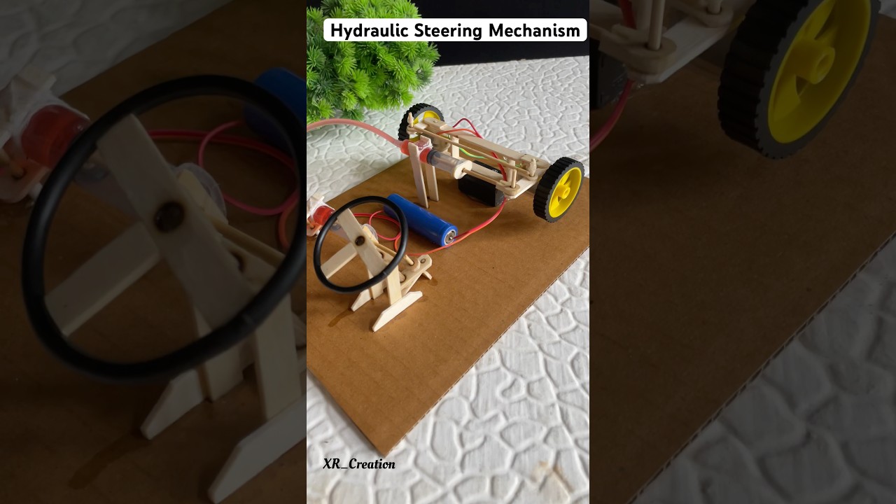 Hydraulic steering mechanism with Dc motor | 