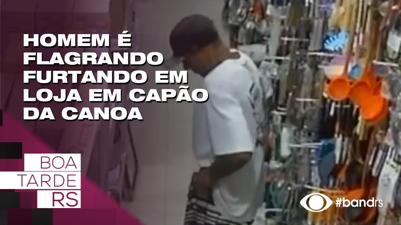 Homem é flagrando furtando em loja em Capão da Canoa