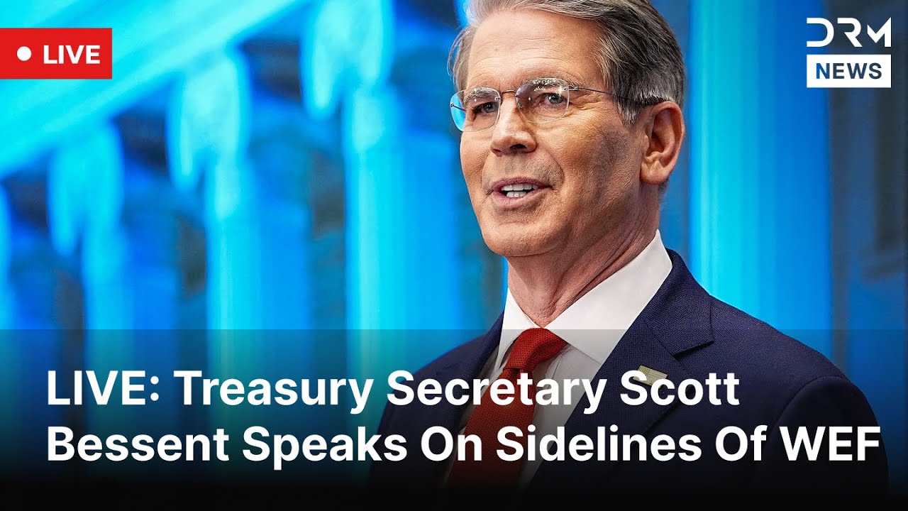 LIVE: Scott Bessent Holds Presser During World Economic Forum | DRM News | AC1F