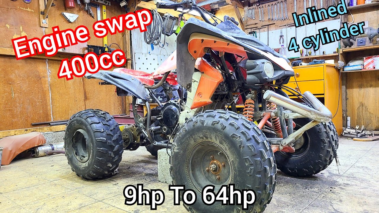 Epic Quad Engine swap/400cc kawasaki super bike engine