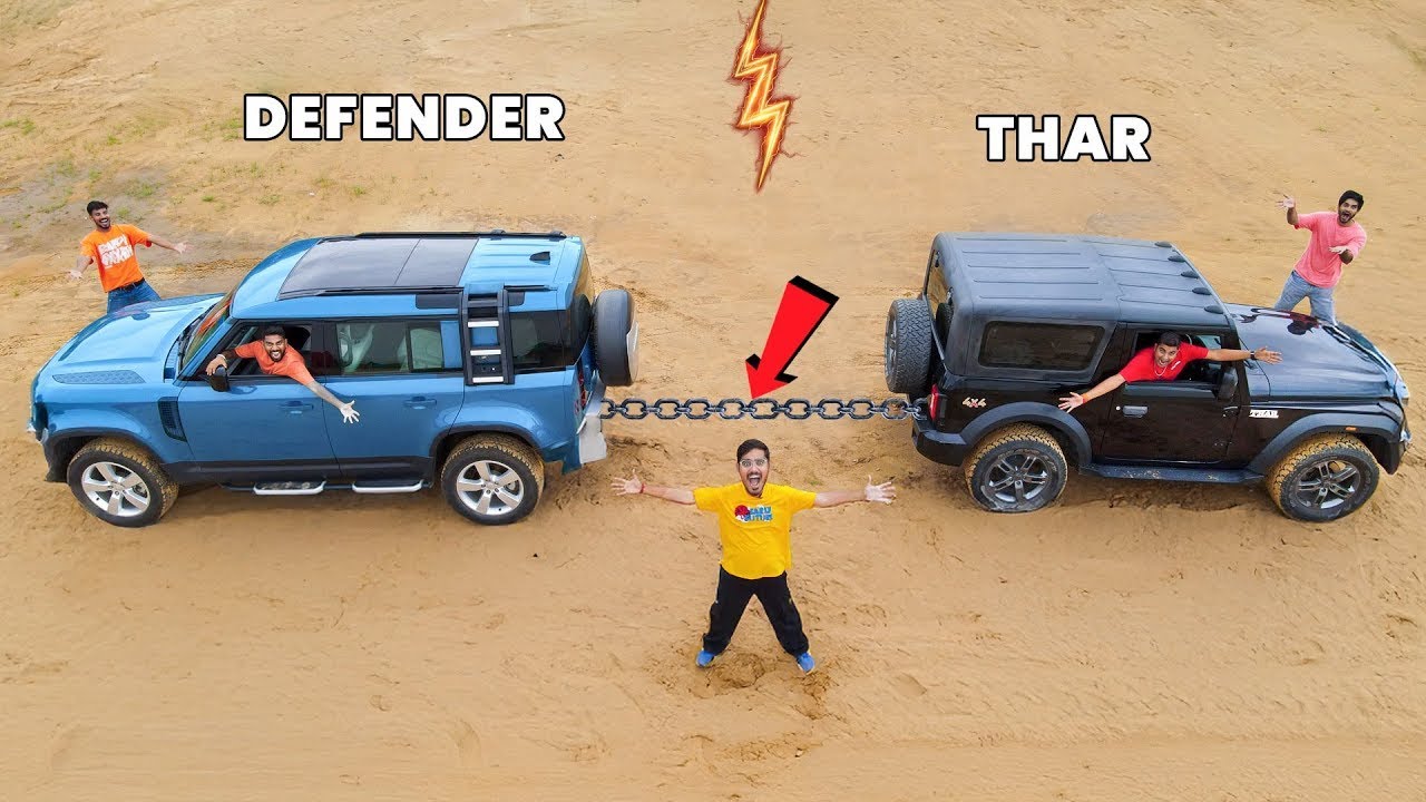 Thar 4X4 VS Defender Power Test | Who Will Win?