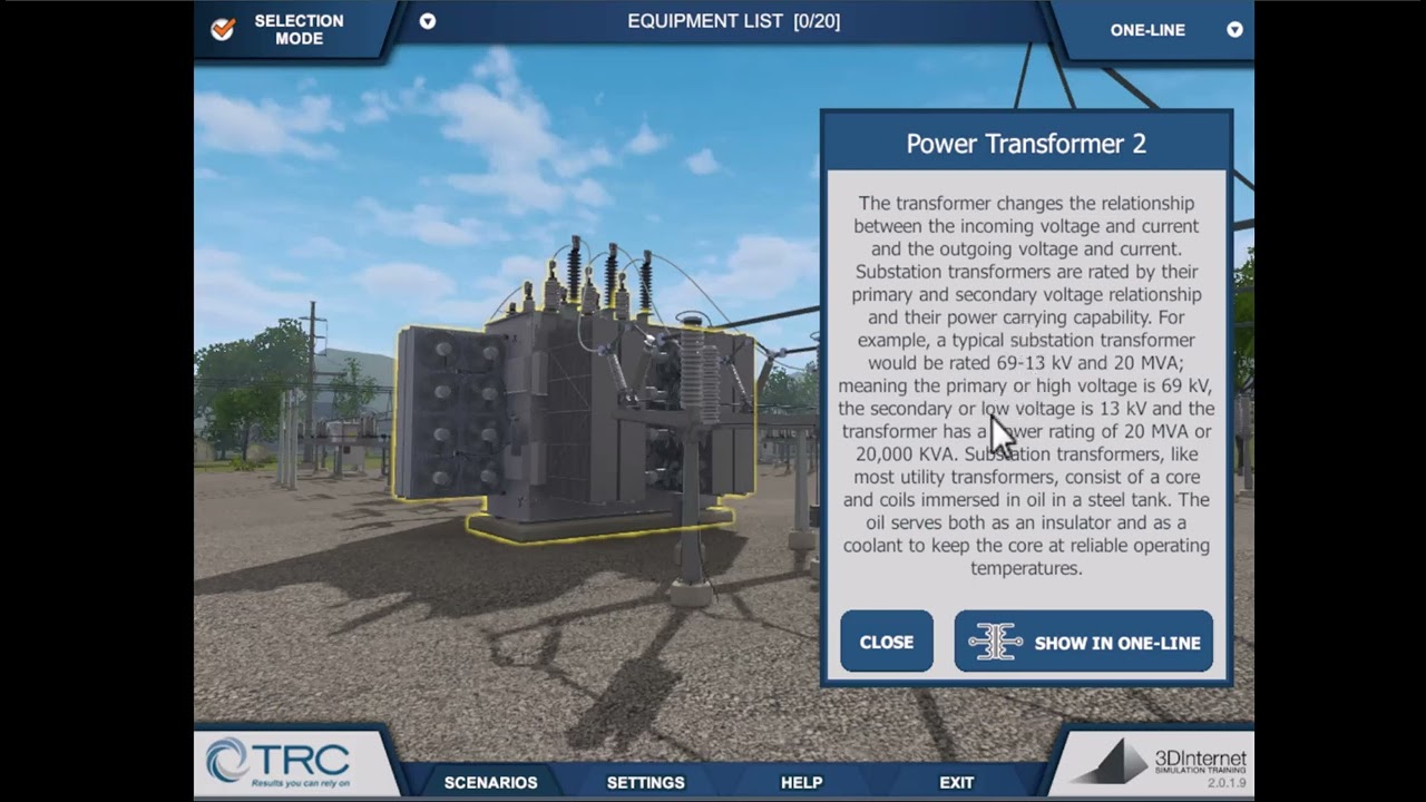 3D Substation Simulator