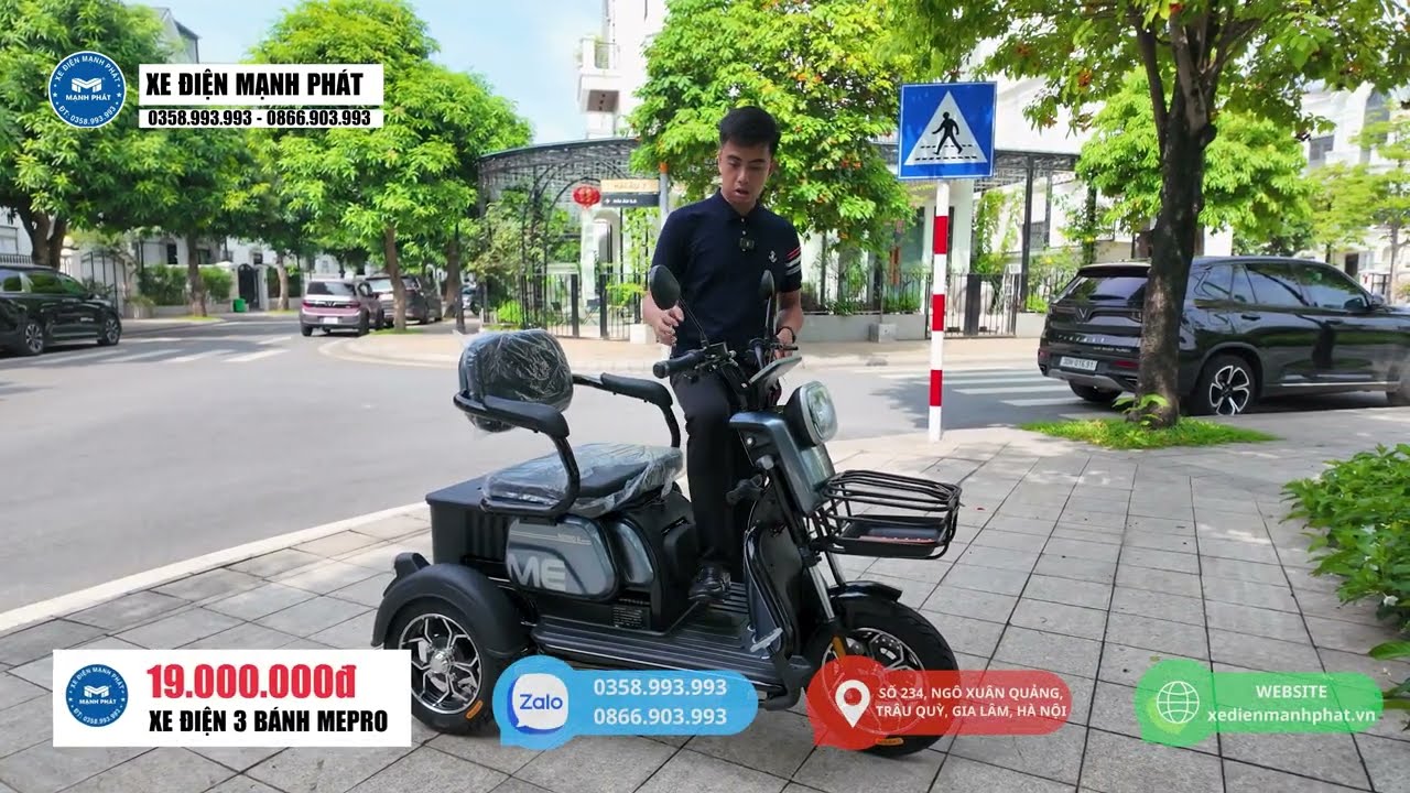 SẢN PHẨM MỚI !!! Xe điện 3 bánh MEPRO II PHIEWN BẢN NÂNG CẤP 2026